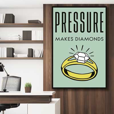 inspirational wall art print of Diamond Pressure