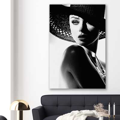 Silhouette Stare - part of our high quality fashion canvas wall art and prints collection