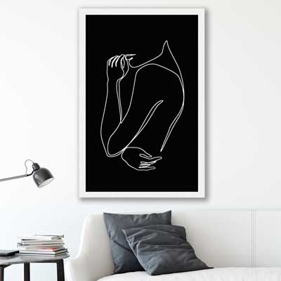 Gentle Hold Invert - part of our high quality fashion canvas wall art and prints collection