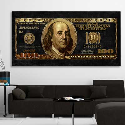 Money Canvas & Wall Art | Shop Money Prints Online