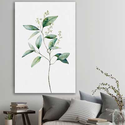 floral print of Eucalyptus Two