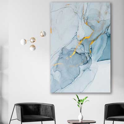 Golden Veins One - part of our high quality canvas abstract wall art collection