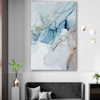 Golden Veins Two - part of our high quality canvas abstract wall art collection