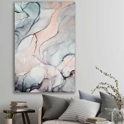 Subtle Pink Two - part of our high quality canvas abstract wall art collection