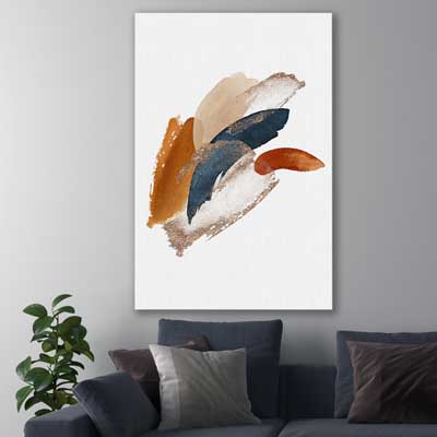Abstract Strokes One - part of our high quality canvas abstract wall art collection