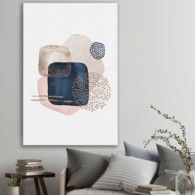 Geometric Dots - part of our high quality canvas abstract wall art collection