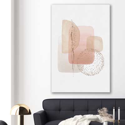 Light Geometric - part of our high quality canvas abstract wall art collection