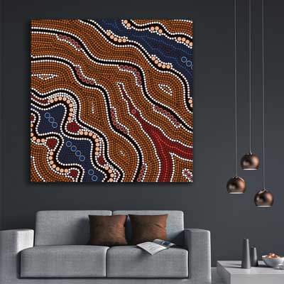 Dots of Time - part of our high quality canvas abstract wall art collection