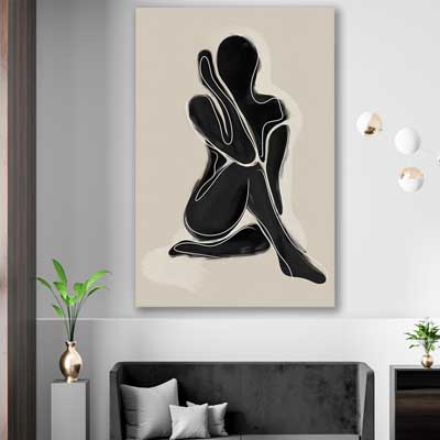 Matisse Shadow One - part of our high quality canvas abstract wall art collection