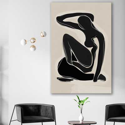Matisse Shadow Two - part of our high quality canvas abstract wall art collection