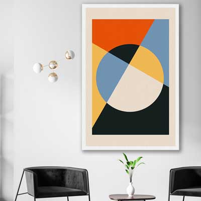 Geometry Burst One - part of our high quality canvas abstract wall art collection