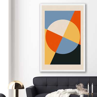 Geometry Burst Three - part of our high quality canvas abstract wall art collection