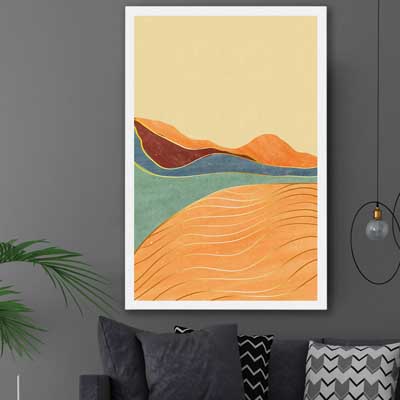 Nature Waves Three - part of our high quality canvas abstract wall art collection