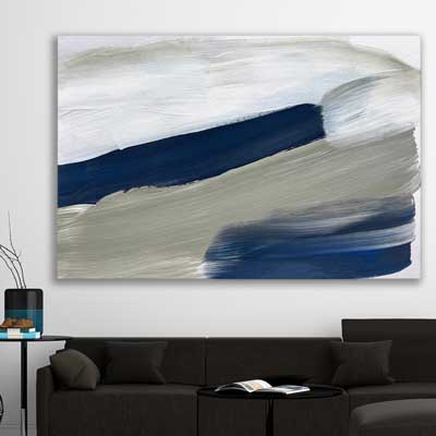 Navy Ocean - part of our high quality canvas abstract wall art collection