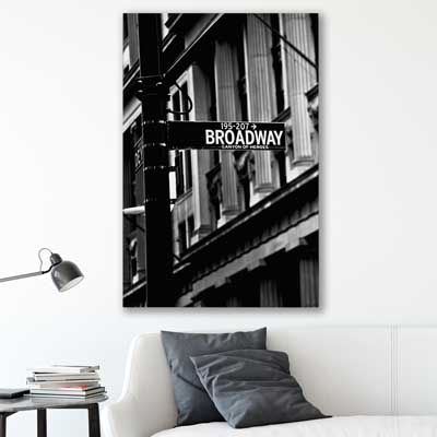 Broadway is a high quality canvas print in our city skyline, travel prints and maps collection
