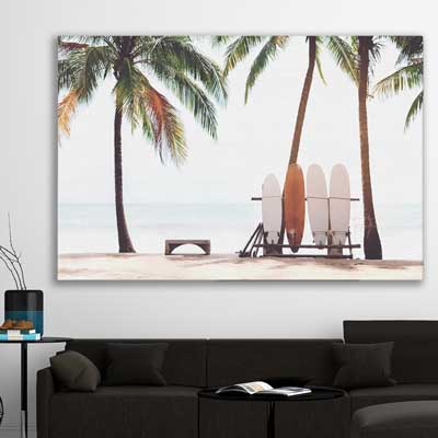 beach and coastal wall art print of Tropical Boards
