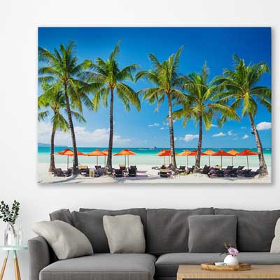 beach and coastal wall art print of Boracay Paradise
